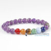 Bracelet 7 chakras & Améthyste