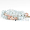 Bracelet aigue marine pierre de lune