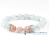 Bracelet aigue-marine & pierre de lune