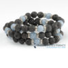 angelite : Bracelet diffuseur pierre de lave angelite