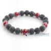 Bracelet diffuseur pierre de lave & corail