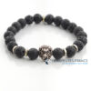 Bracelet diffuseur pierre de lave & lion