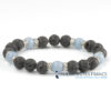 Bracelet diffuseur pierre de lave & angélite