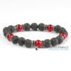 Bracelet diffuseur pierre de lave & corail