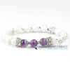 Bracelet Howlite & Améthyste