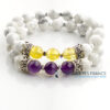 Bracelet howlite & citrine