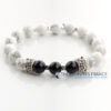 Bracelet Howlite & Obsidienne