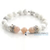Bracelet howlite & pierre de lune