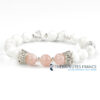 Bracelet howlite & pierre de lune