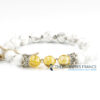 Bracelet howlite citrine