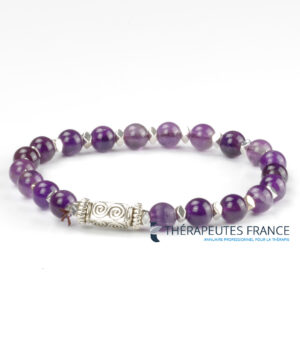 Bracelet perles amethyste