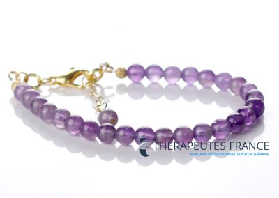 amethyste 6mm fermoir