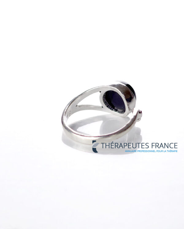 Bague agate noire