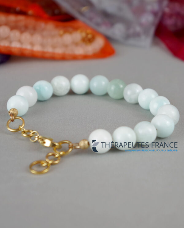 bracelet larimar avec fermoir