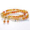 cornaline naturelle 6mm avec fermoir