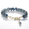 Bracelet en galets de cyanite