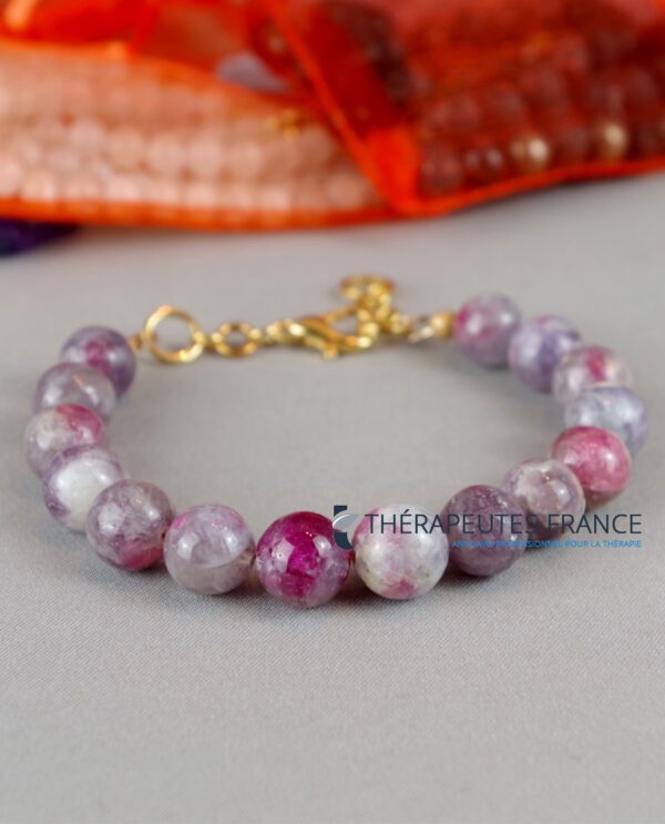 bracelet tourmaline avec fermoir