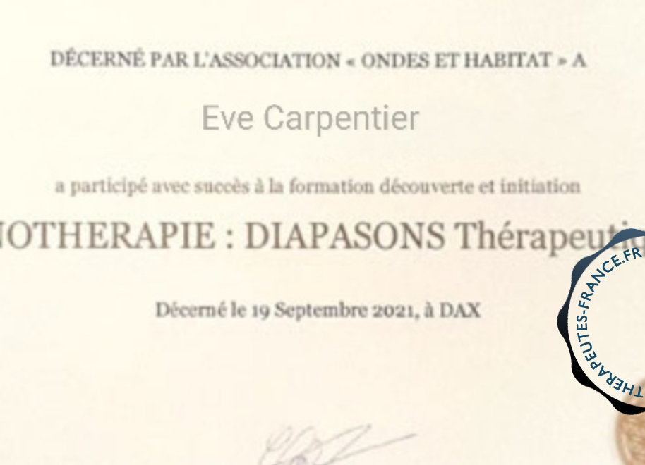 Diapasons thérapeutiques 