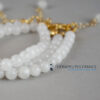 Bracelet pierre de lune 6mm avec fermoir