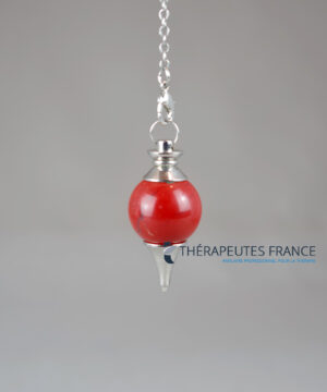 Pendule jaspe rouge