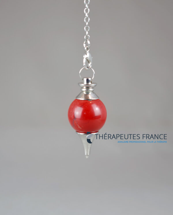 Pendule jaspe rouge