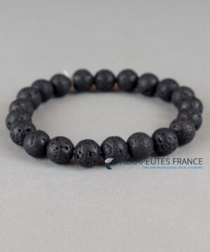 bracelet pierre de lave pour homme