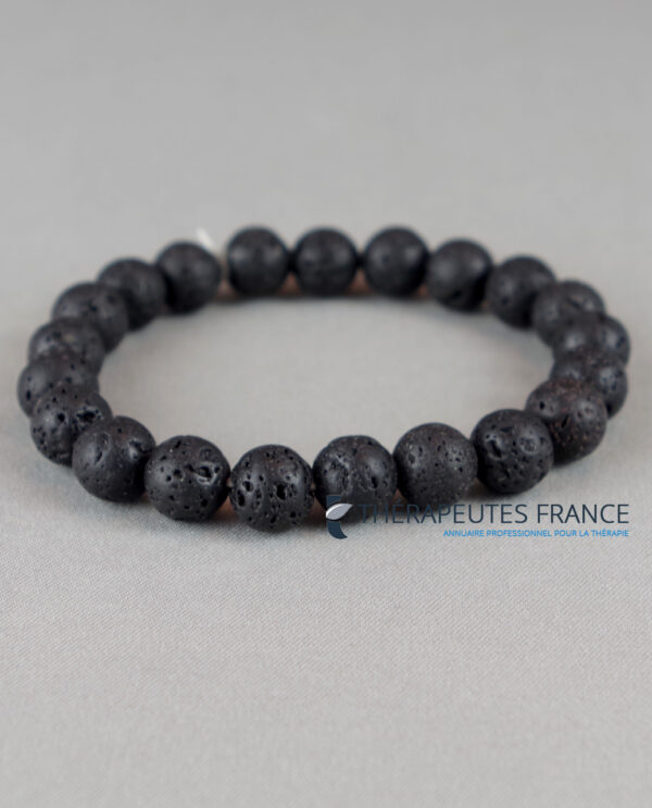 bracelet pierre de lave pour homme