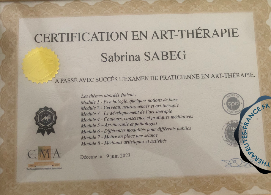 Certification en Art-thérapie