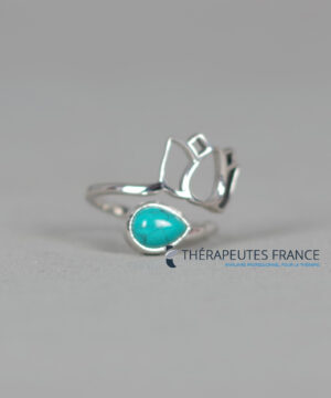 bague turquoise de chine argent 925