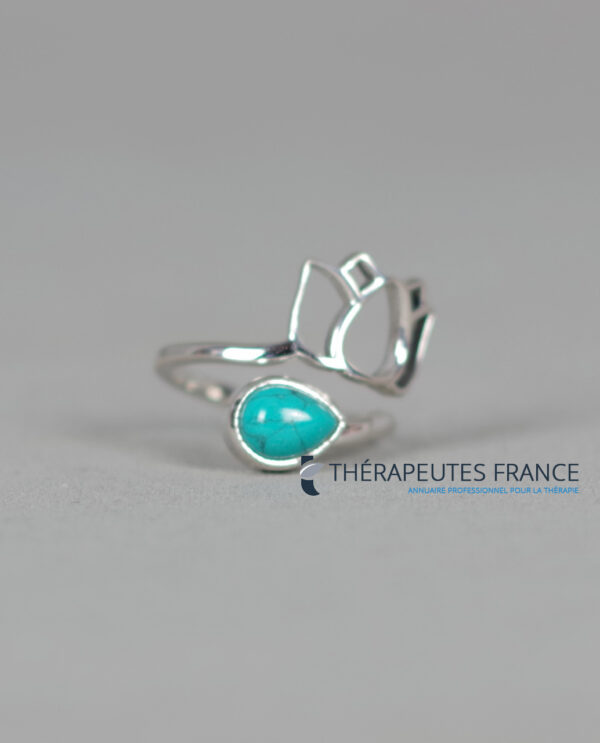 bague turquoise de chine argent 925