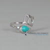 bague turquoise de chine argent 925
