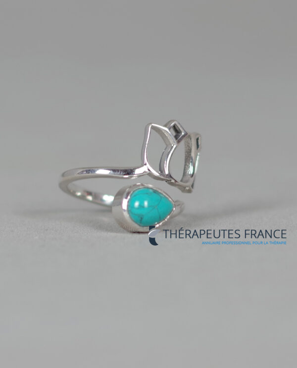 bague turquoise de chine argent 925