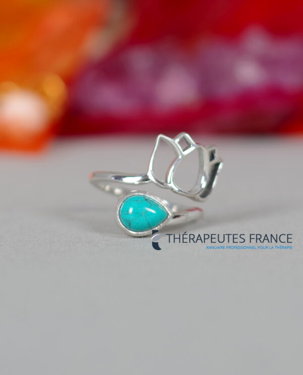 bague turquoise de chine argent 925