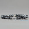 Bracelet en hématite & cristal de roche