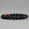 Bracelet œil de tigre & pierre de lave