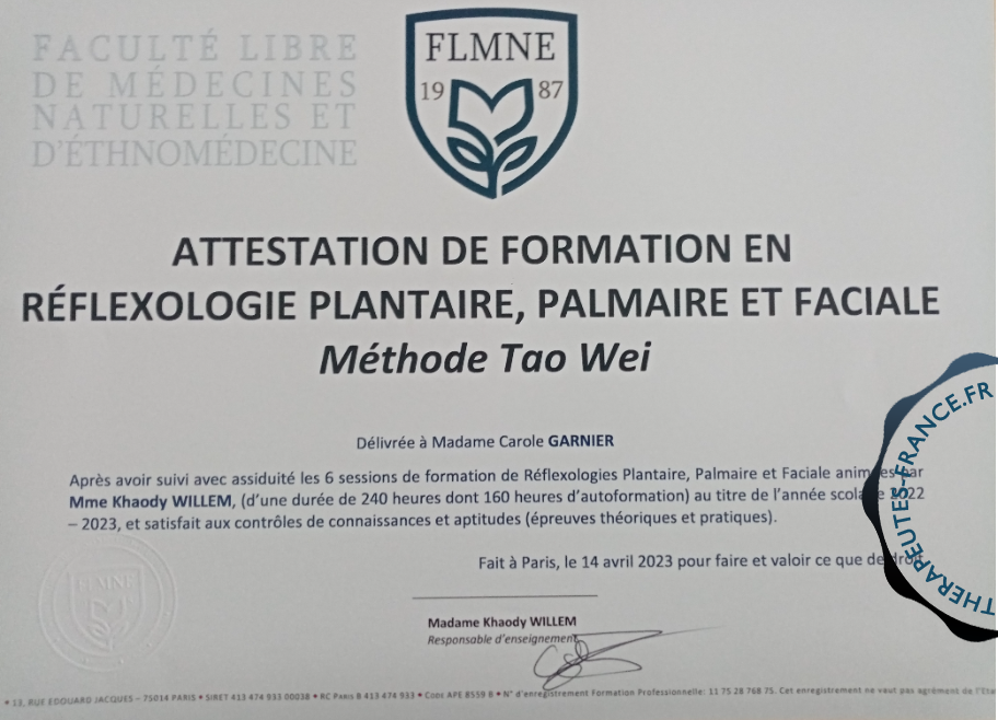 Réflexologie Tao Wei