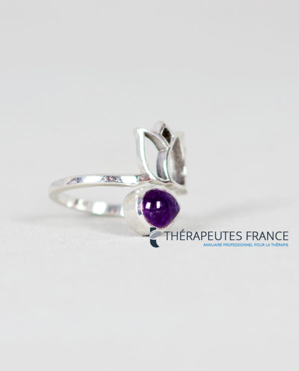 Bague améthyste argent 925