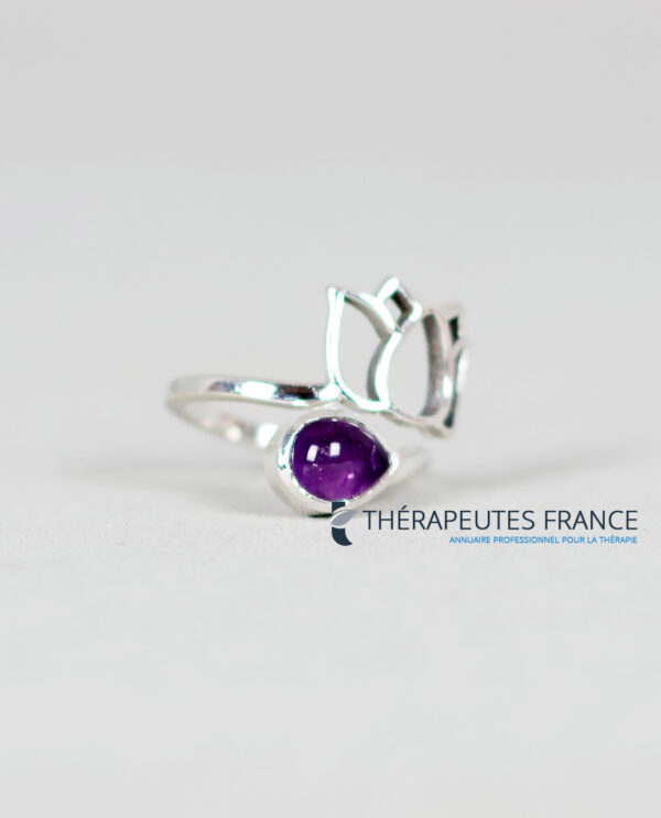 Bague améthyste argent 925