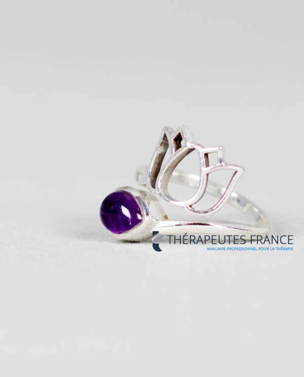 Bague améthyste argent 925