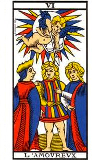 tarot de Marseille l'amoureux 6