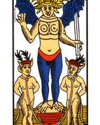 Tarot de Marseille – XV. Le Diable