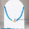 collier apatite bleue dos fermoir