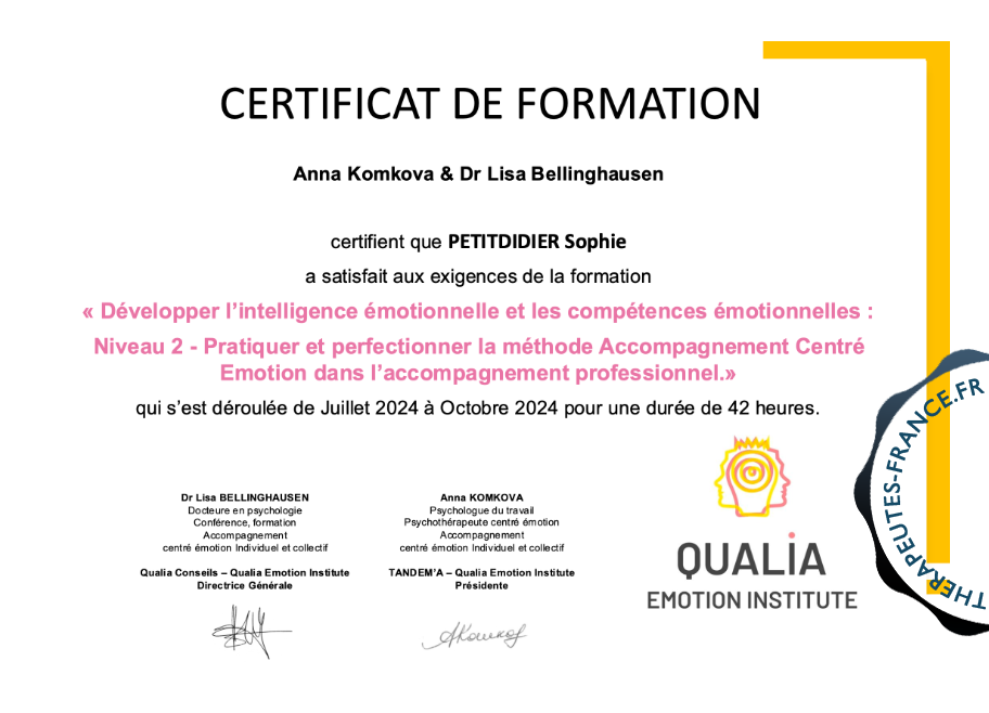 Accompagnement émotionnel