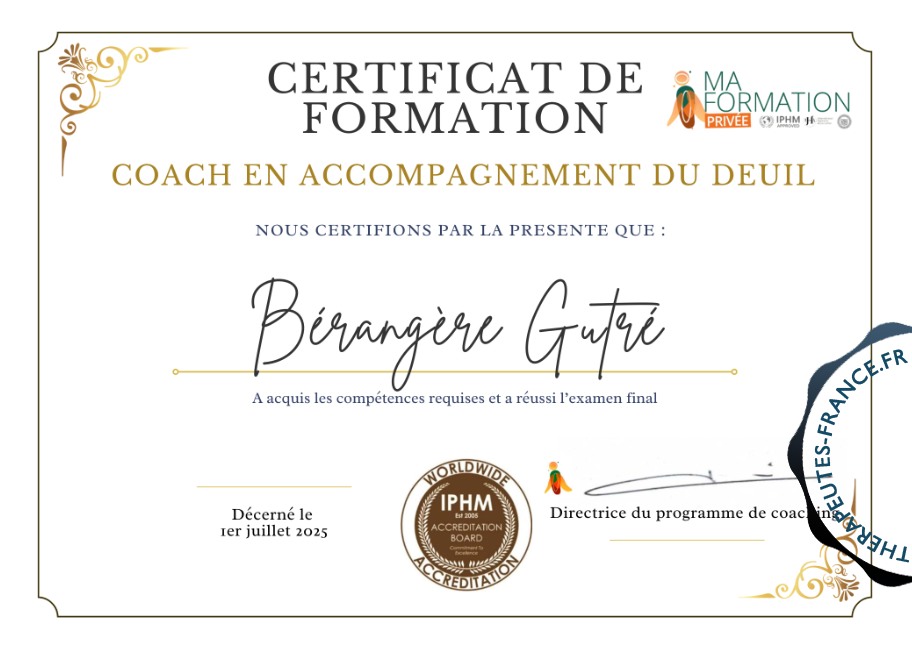 Coach en accompagnement du deuil