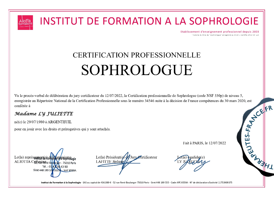 Sophrologie