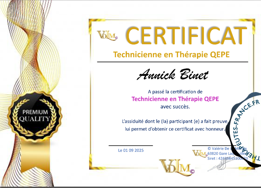 Th&eacute;rapie QEPE&copy; - Techniques professionnelles EFT