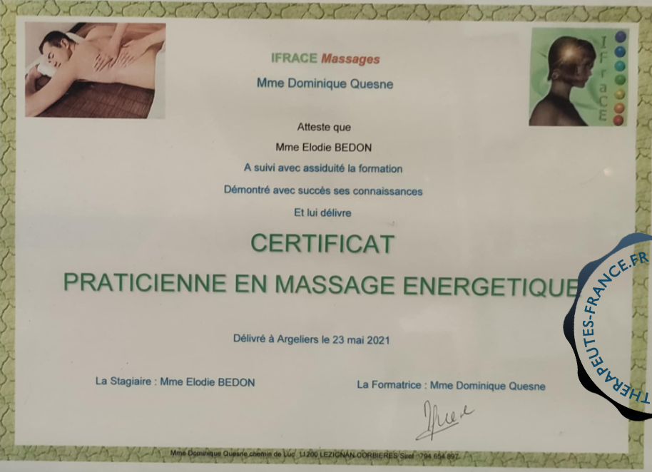 Massage &eacute;nerg&eacute;tique