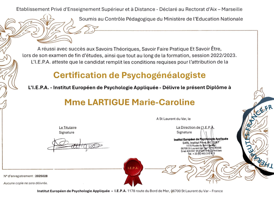 Psychog&eacute;n&eacute;alogiste