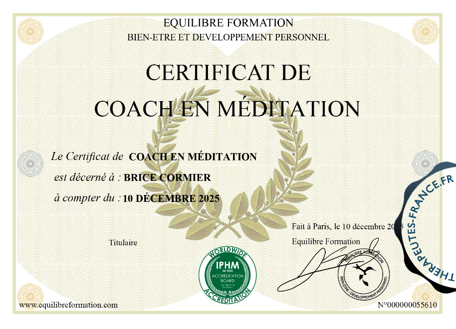 Coach de m&eacute;ditation
